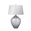 Quintiesse lampka biurkowa Samara 2xE27 + GU10 szara/nikiel Ø45,7cm QN-SAMARA-TL-SMK