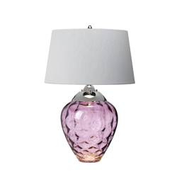 Quintiesse lampka biurkowa Samara 2xE27 + GU10 srebrno/fioletowa Ø45,7cm QN-SAMARA-TL-PLM