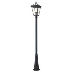 Quintiesse lampa stojąca zewnętrzna Alford Place 4xE14 czarna 250cm IP44 QN-ALFORD-PLACE5-L-MB
