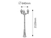 Rabalux lampa stojąca zewnętrzna Monaco 3xE27 wielokolorowa 195cm IP43 8186