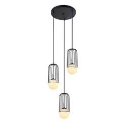Italux lampa wisząca Matty 3xE27 czarna MDM-3939/3 BK