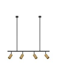 Luces Exclusivas lampa wisząca (reflektorki) Cayes 4xGU10 czarno/złota LE42927
