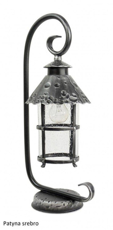 Su-ma lampa stojąca zewnętrzna Toledo E27 czarna/patyna 54cm IP23 K 4011/1/R