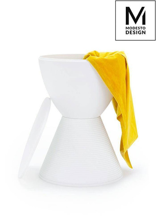 Modesto Design stołek Tamburo biały polipropylen PP612.WHITE