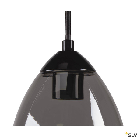 SLV lampa wisząca Para Cone GU10 czarna Ø13,5cm 1006159