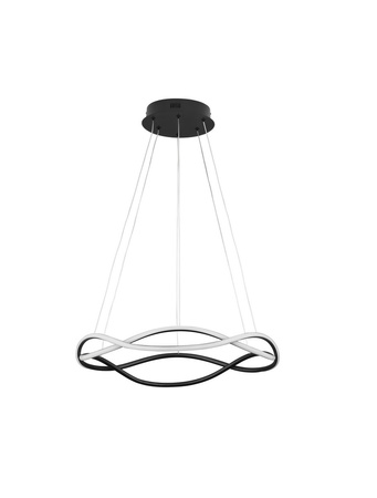 Luces Exclusivas lampa wisząca LED Chapa ściemnialna Ø 60 cm 34W 2482lm 3000K IP20 czarna LE43293