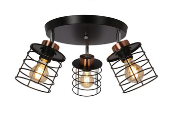 Candellux plafon (reflektorki) Glob 3xE27 czarno/złoty 98-00392