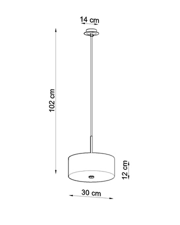 Sollux lampa wisząca Skala 30 3xE27 biała SL.0755