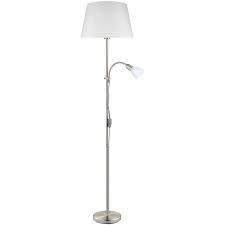 Eglo lampa podłogowa Conesa E27 nikiel 170cm 95686