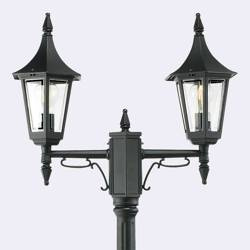 Norlys latarnia Rimini 2xE27 czarna 188cm IP54 402BL