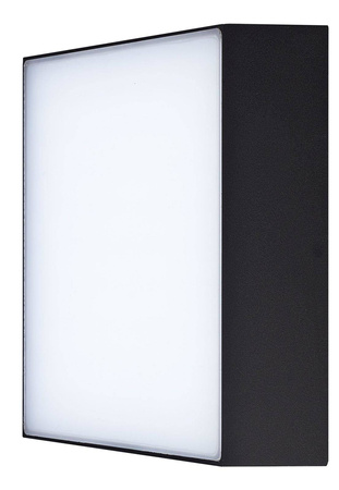 Azzardo plafon zewnętrzny LED Casper Square 15W 4000K czarny IP54 AZ4497
