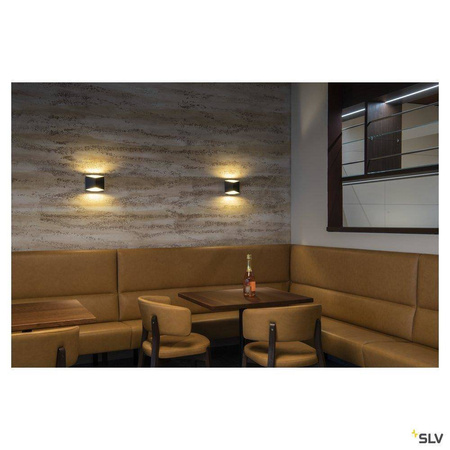 SLV kinkiet techniczny LED Cariso 11W 200lm 2700K czarny 151710