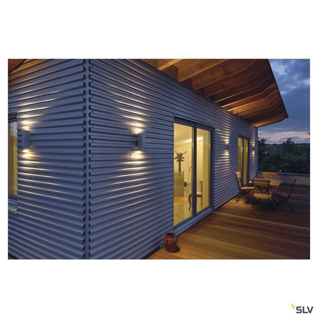 SLV kinkiet zewnętrzny Theo Out 2xGU10 szary IP44 229532