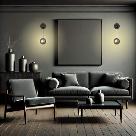 Luces Exclusivas kinkiet LED Seco 13W 1526lm 3000K IP20 czarno/złoty LE44234