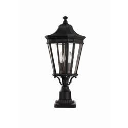 Elstead lampa stojąca zewnętrzna Cotswold Lane 2xE14 czarna 54,4cm IP44 FE-COTSLN3-M-BK