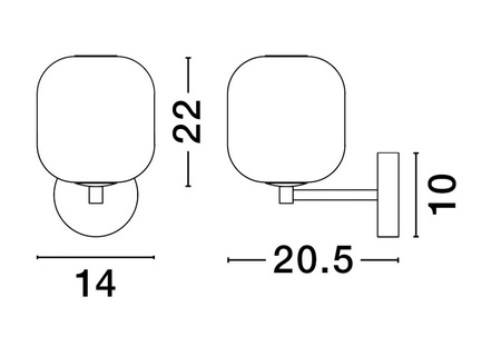 Luces Exclusivas kinkiet LED Anuco Ø 22 cm 3W 478lm 3000K IP20 czarny LE44613