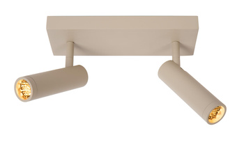 Lucide lampa sufitowa Grado 2xGU10 (MR11) 40W taupe 22974/02/41