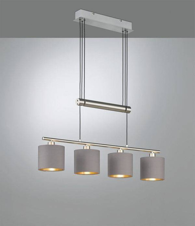 Trio żyrandol / lampa wisząca Garda 4xE14 nikiel mat 305400441