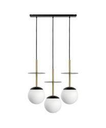 Ummo lampa wisząca potrójna Plaat A 3L 3xE27 czarna PLL332P0