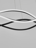 Luces Exclusivas lampa wisząca LED Chapa ściemnialna Ø 80 cm 57W 4276lm 3000K IP20 czarna LE43294