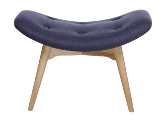 King Home Podnóżek CONTOUR szary - tkanina, nogi jesion DC-917F.GREY