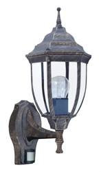 Rabalux kinkiet zewnętrzny z czujnikiem ruchu Nizza E27 złoty IP43 8458