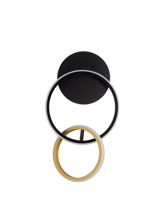 Luces Exclusivas kinkiet LED Chulumani ściemnialny 15W 762lm 3200K IP20 czarno/złoty LE44821