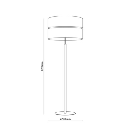 TK Lighting lampa podłogowa Eco E27 beżowo/drewniana 139cm 5597