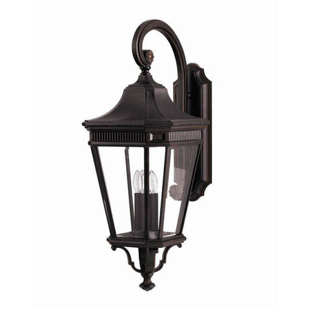 Elstead kinkiet zewnętrzny Cotswold Lane 3xE14 czarny IP44 FE-COTSLN2-L-BK