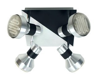 Candellux plafon (reflektorki) Sortha 4xGX53 (załączono 9W 220lm 2700K) czarno/srebrny 98-08308