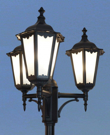 Su-ma latarnia Retro Classic 3xE27 czarna/patyna IP43 OGMWN 3