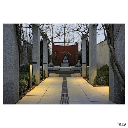SLV lampa stojąca zewnętrzna Quadrasyl SL 75 GX53 antracytowa 75cm IP44 232295