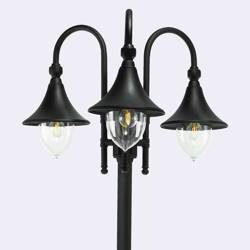 Norlys latarnia Florence 3xE27 czarna 256cm IP54 830BL