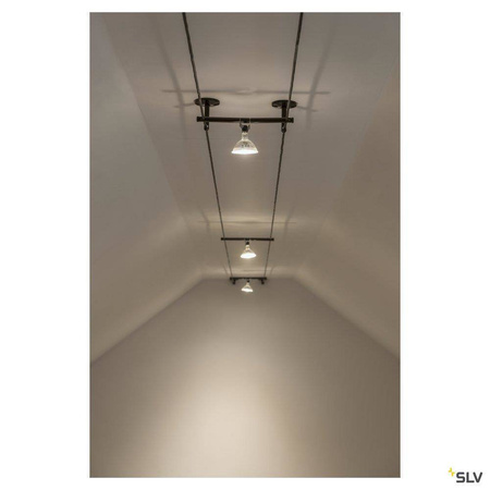 SLV uchwyt sufitowy Tenso 6cm czarny (2szt) 186330