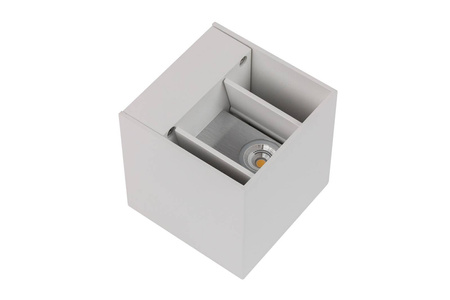 Loonari kinkiet zewnętrzny LED Cube 2x(4,6W 471lm 3000K) 9,2W 942lm biały IP65 451783