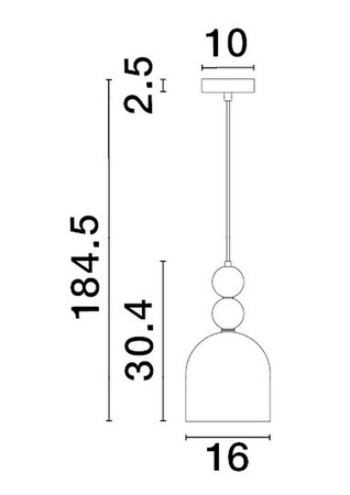Luces Exclusivas lampa wisząca LED Balam Ø 16 cm E14 1x5W IP20 złota/wielokolorowa LE43396