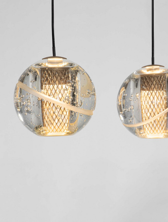 Luces Exclusivas lampa wisząca LED Cuyo ściemnialna 16W 832lm 3000K IP20 złota LE44720