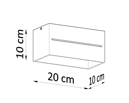 Sollux plafon Lobo maxi 2xG9 szary SL.0385