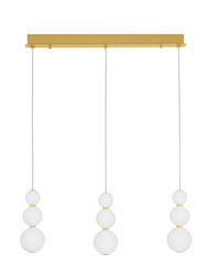 Luces Exclusivas lampa wisząca LED Adan 25W 2265lm 3000K IP20 złota LE43213