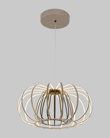 Aviano Lighting lampa wisząca LED Salo ściemnialna 55W 5500lm 3000K piaskowa 6033-113