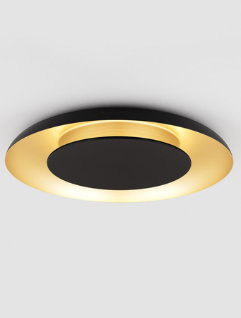 Luces Exclusivas lampa sufitowa LED Capinota ściemnialna Ø 60 cm 38W 2200lm 2700-4000K IP20 czarno/złota LE44804