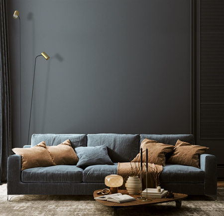 Nowodvorski lampa podłogowa Mono II 2xGU10 czarno/mosiężna 212cm 7712