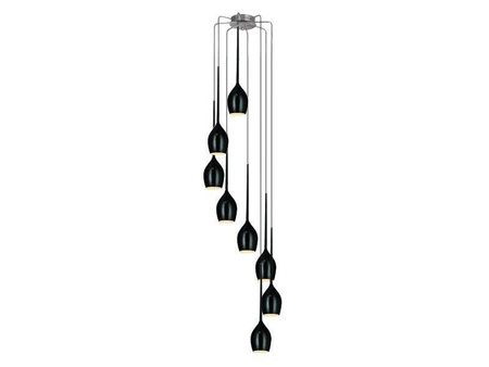 Azzardo lampa wisząca Izza 8xE14 czarna AZ0159
