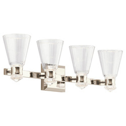 Quintiesse kinkiet łazienkowy LED Kayva 22W 1625lm 3000K nikiel IP44 QN-KAYVA4-PN