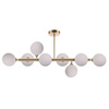 Light Prestige plafon Dorado 8xE14 biało/złota LP-002/8P