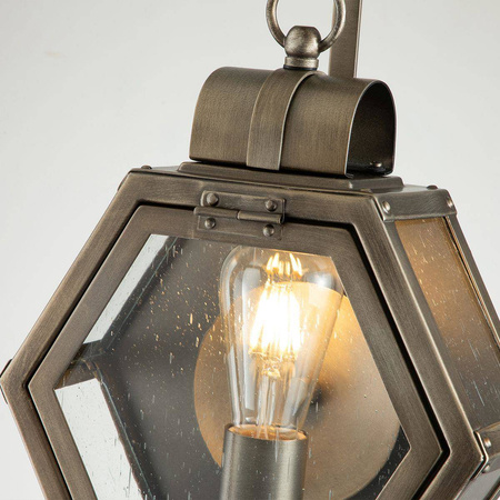 Quintiesse kinkiet zewnętrzny Heath E27 brązowy IP44 QN-HEATH-S-BU