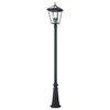 Quintiesse lampa stojąca zewnętrzna Alford Place 4xE14 czarna 250cm IP44 QN-ALFORD-PLACE5-L-MB