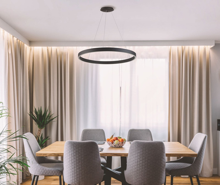 Azzardo SMART lampa wisząca LED Marco 100 80W 4400lm 3000/6500K czarno/biała AZ5050