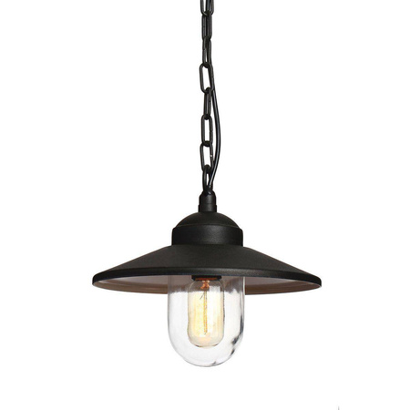 Elstead lampa wisząca zewnętrzna Klampenborg E27 czarna IP44 KLAMPENBORG8-BK