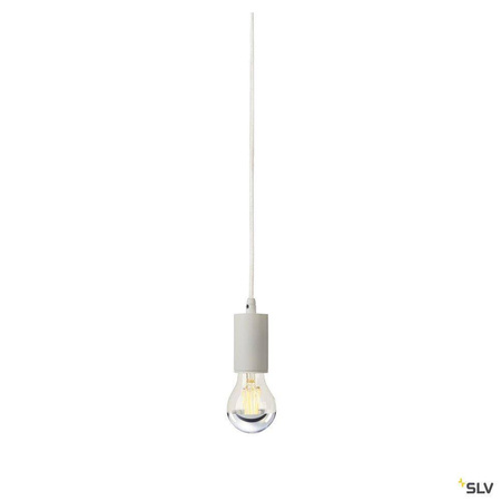 SLV lampa wisząca Fitu E27 biała 132691